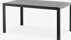 MADERUP + LOMMAMADERUP L150 table noir + 4 LOMMA chaises inclinable noir