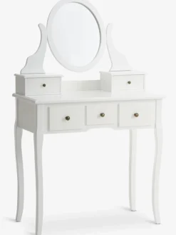 MALLINGCoiffeuse MALLING a/miroir 5 tiroirs blanc