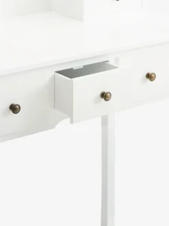 MALLINGCoiffeuse MALLING a/miroir 5 tiroirs blanc