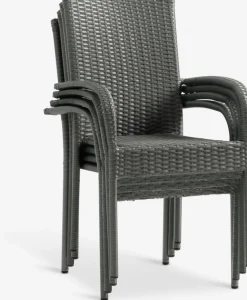 MARIELYST + GUDHJEMMARIELYST L150 table + 4 GUDHJEM chaises gris