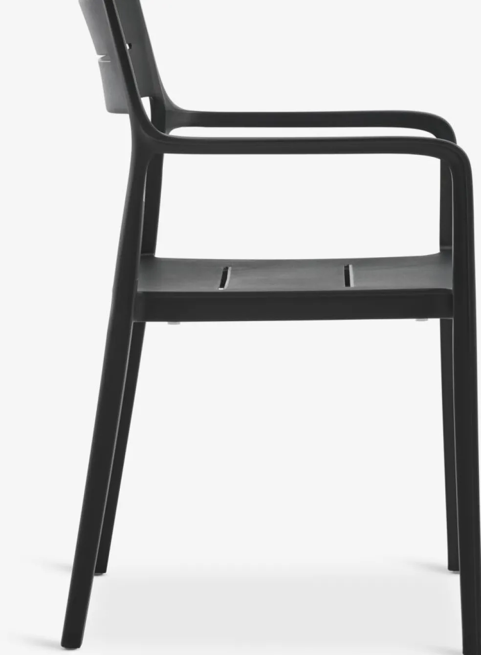 MARIELYST + INGSTRUPMARIELYST L205 table gris + 4 INGSTRUP chaises noir