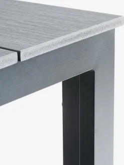 MARIELYST + INGSTRUPMARIELYST L205 table gris + 4 INGSTRUP chaises noir