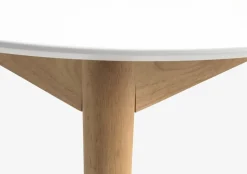 MARSTRANDTable MARSTRAND Ø110/110x200 blanc/naturel