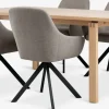 MEJLSKOV + ROSTRUPMEJLSKOV L180 table chêne naturel + 4 ROSTRUP chaises sable