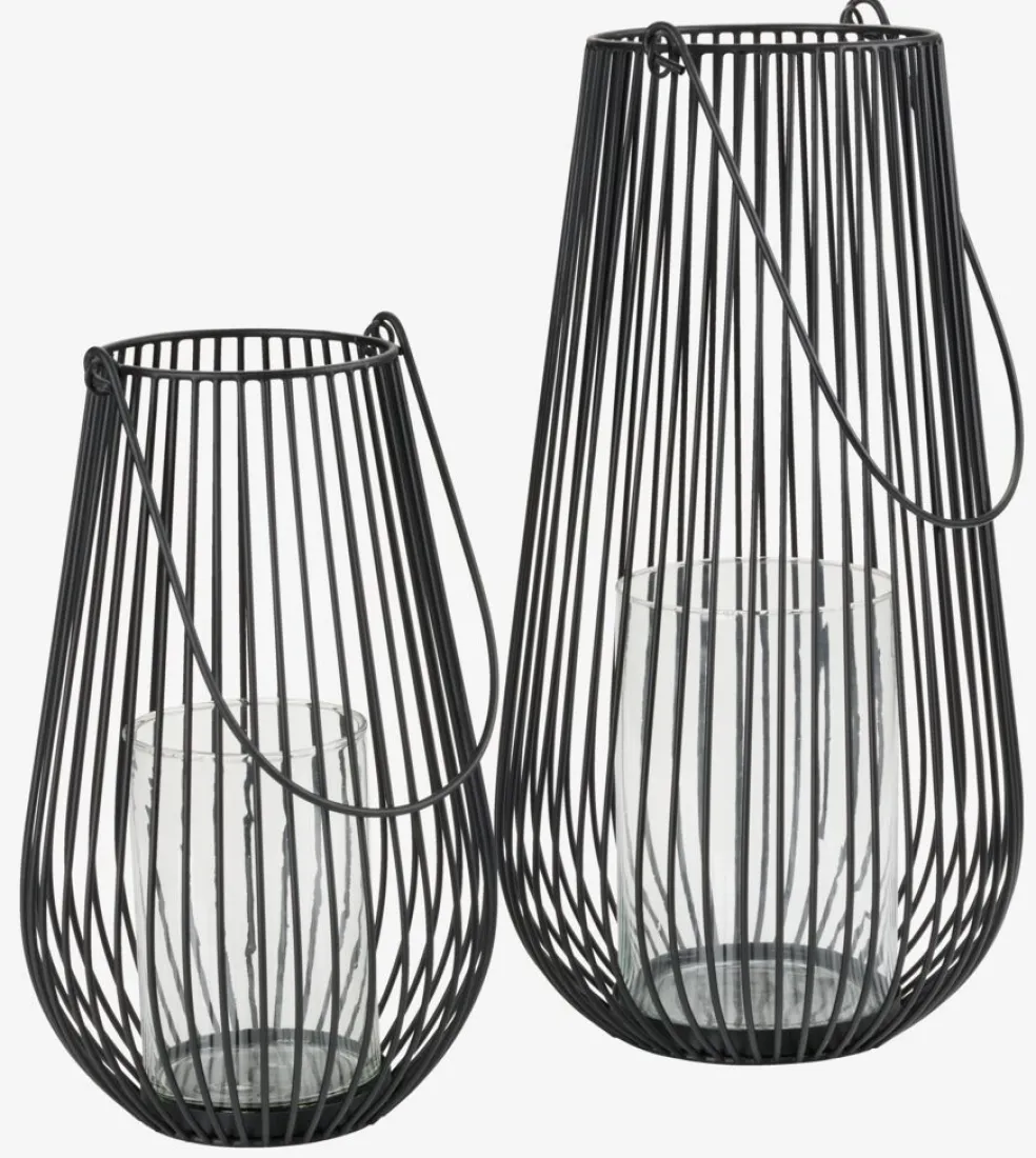 MELIASLanterne MELIAS Ø24xH46cm noir