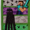 MINECRAFTGoldDrap de douche MINECRAFT 70x140