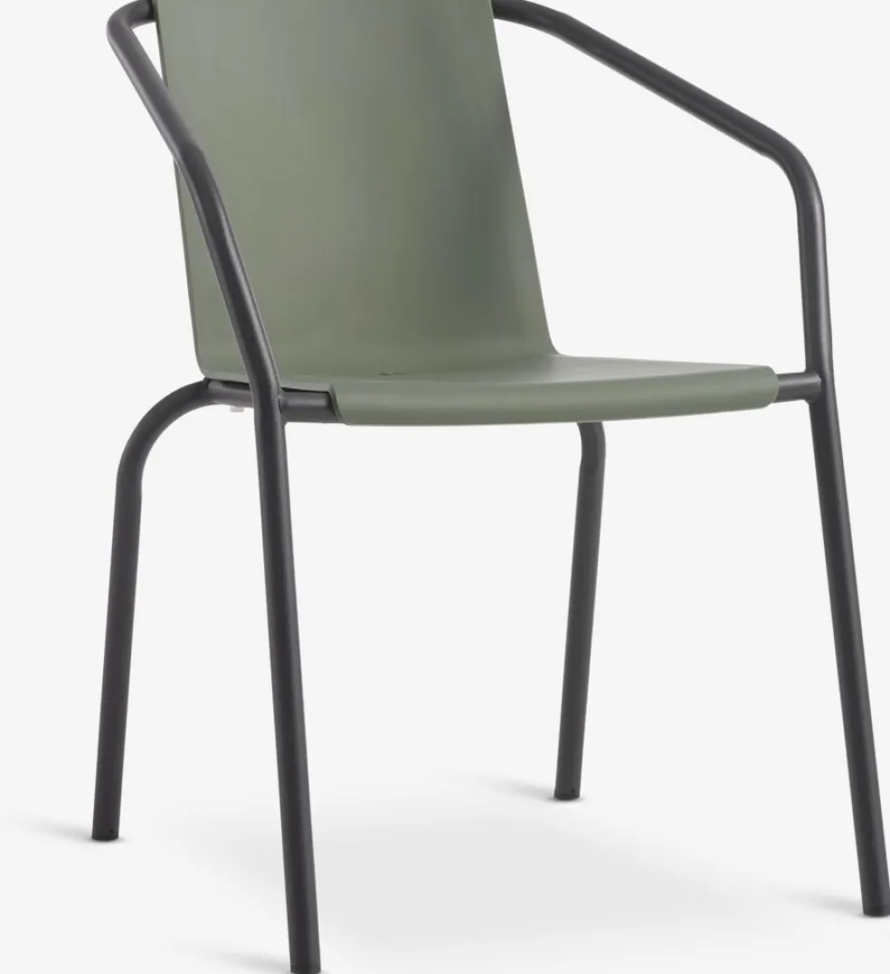 MODUMChaise empilable MODUM vert olive