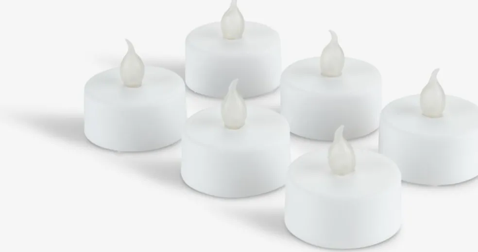 MORGANBougies LED chauffe-plat MORGAN a/minuterie 6pcs/pqt