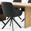 MUNKEBY + ROSTRUPMUNKEBY L220 table colo. chêne + 4 ROSTRUP chaises noir