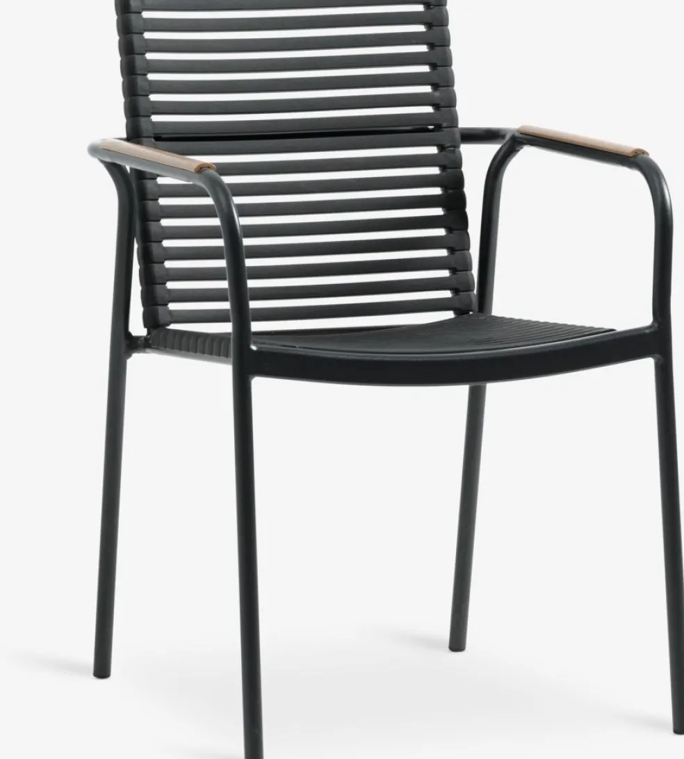 NABEChaise empilable NABE noir