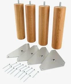NAKKELVAPieds de lit Ø5xH20cm NAKKELVA chêne 4pcs/pqt