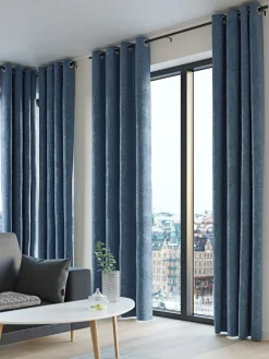 NESVATNRideau NESVATN 1x140x300 chenille bleu marine