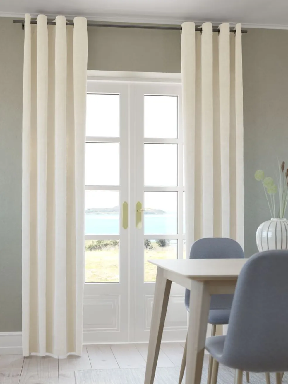 NESVATNRideau NESVATN 1x140x300 chenille crème