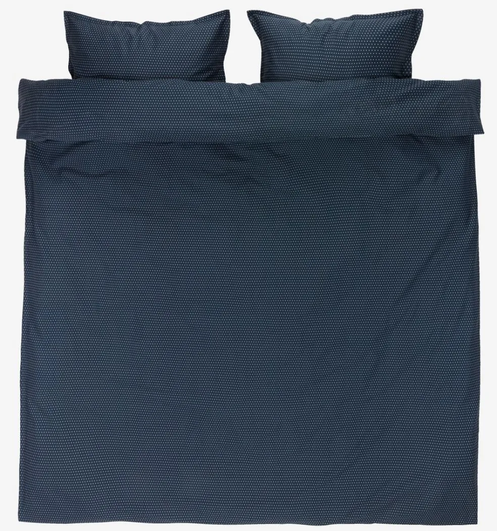 NIRAPlusParure de lit Satin NIRA 240x220 bleu foncé