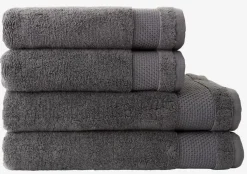 NORAGoldServiette de toilette NORA 50x100 gris anthracite
