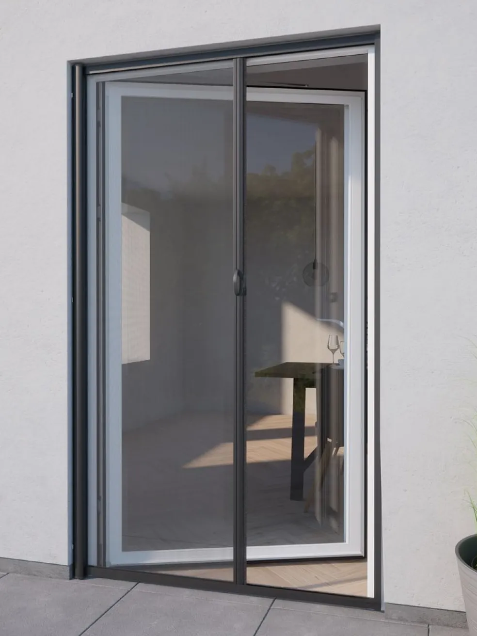 NYORDMoustiquaire enroulable NYORD 125x220 porte gris