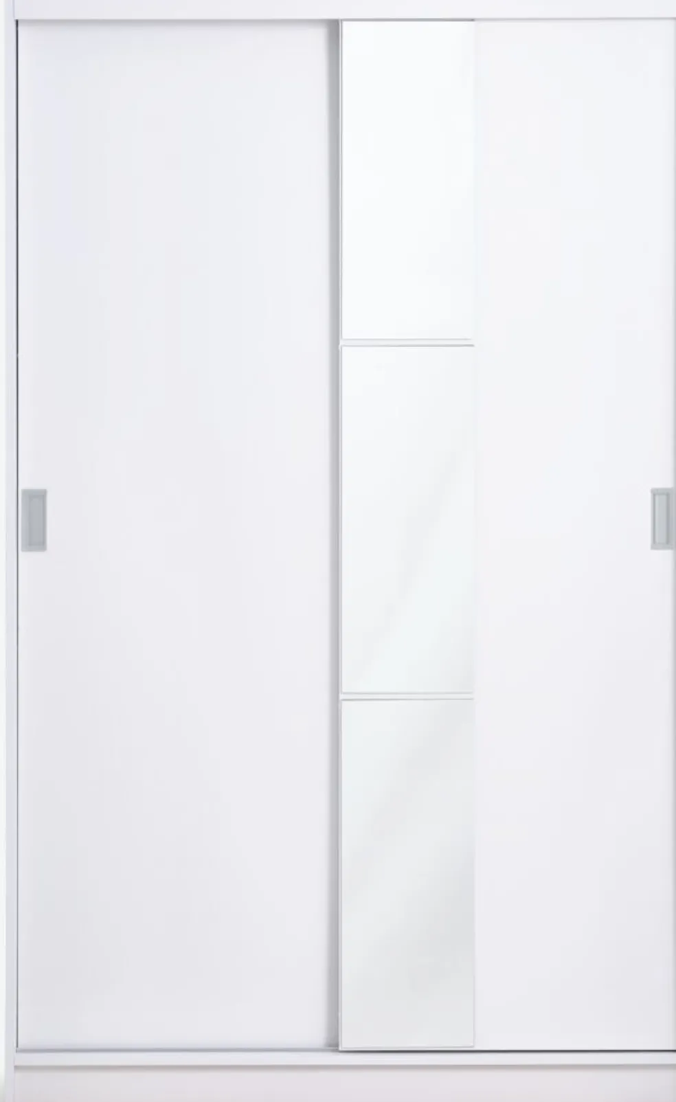 ODDERArmoire ODDER 120x201 2 portes coulissantes a/miroir blanc