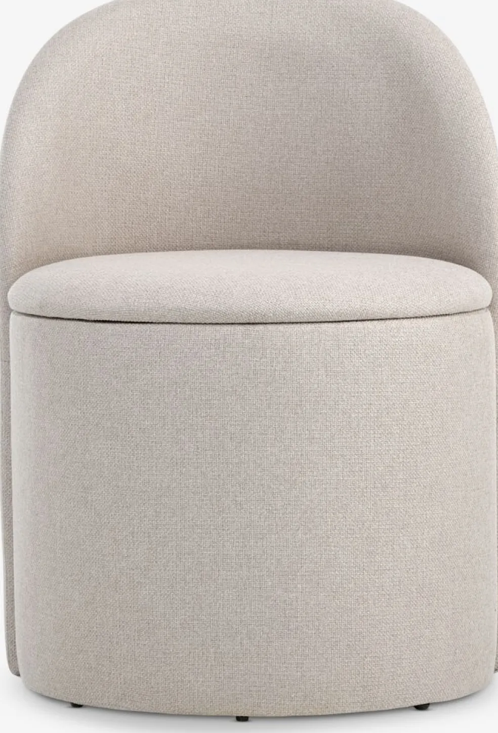 ODDUMFauteuil lounge ODDUM a/rangement tissu beige