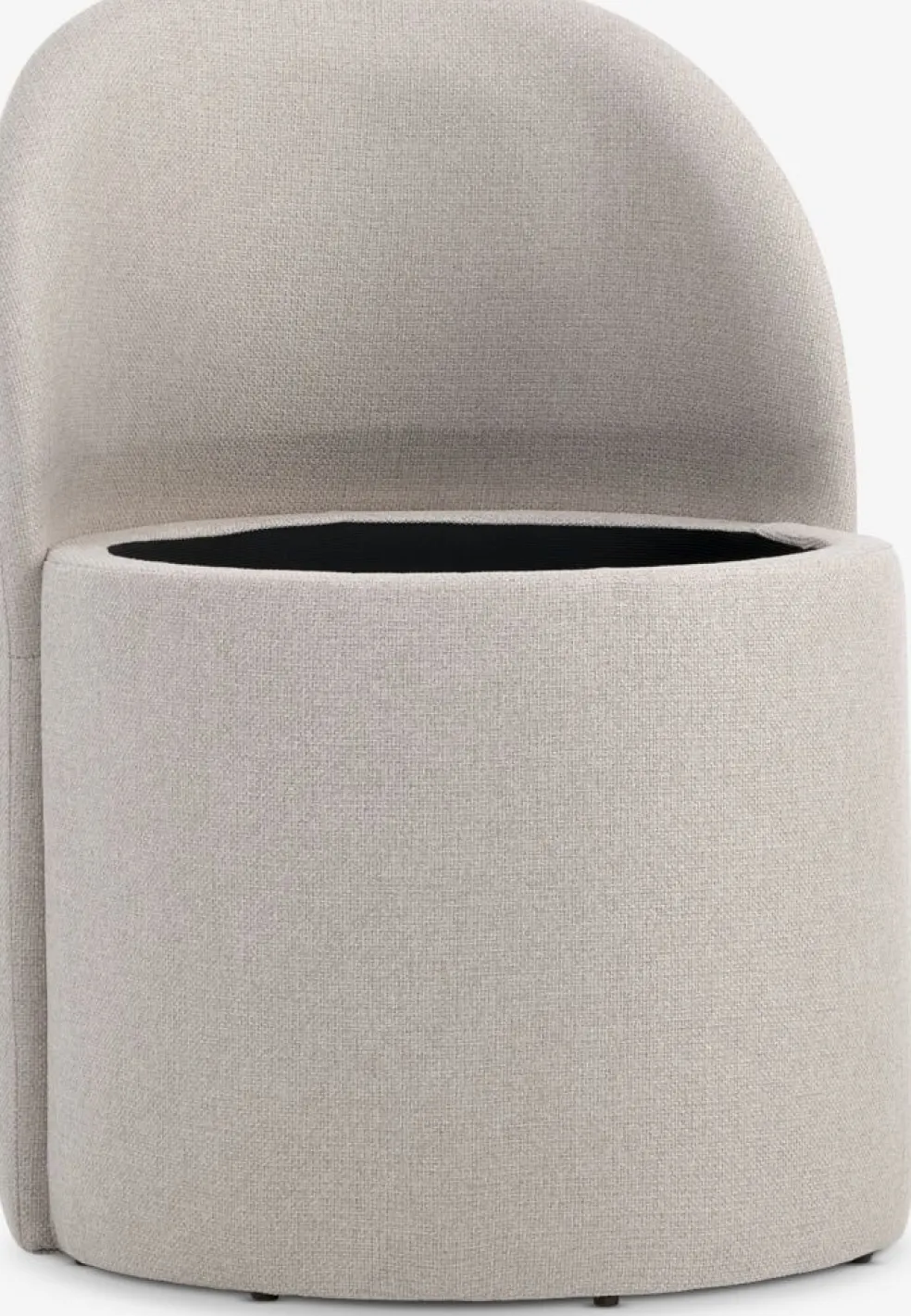 ODDUMFauteuil lounge ODDUM a/rangement tissu beige