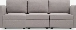 OKSBYCanapé modulable OKSBY 3pers. a/rangement tissu sable