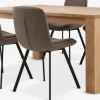 OLDE + MELBYOLDE L160 table chêne naturel + 4 MELBY chaises brun clair