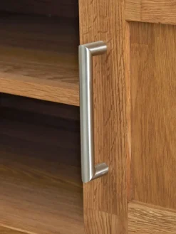 OLDEMeuble TV OLDE 150 cm 2 portes 1 étagère chêne naturel