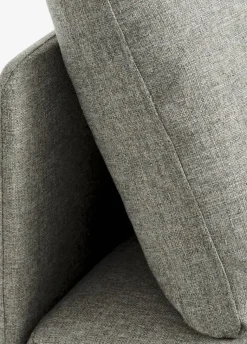 OLSTRUPCanapé convertible OLSTRUP 1,5 places tissu gris