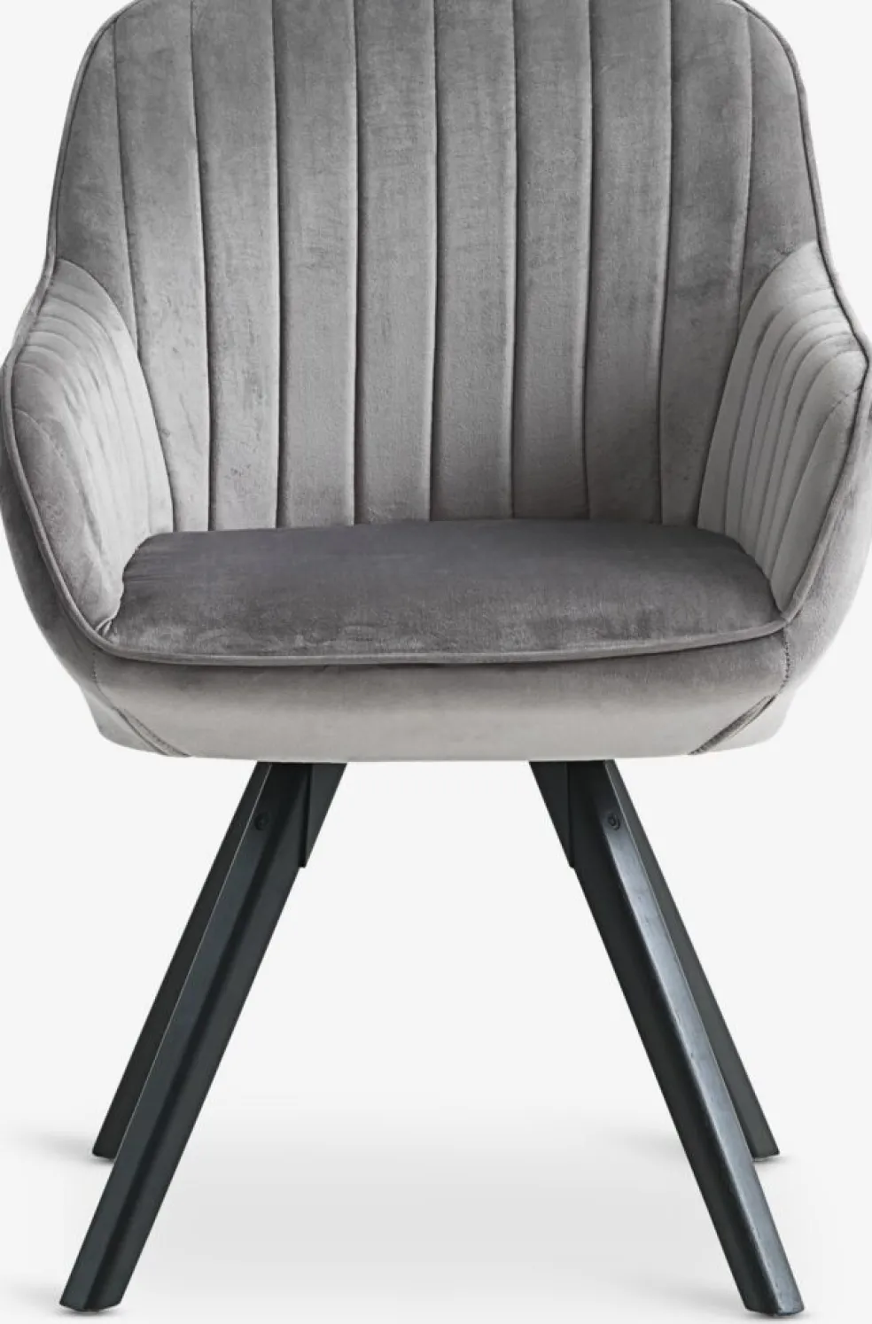 ONSEVIGFauteuil ONSEVIG velours gris/noir