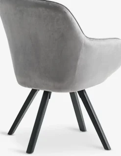 ONSEVIGFauteuil ONSEVIG velours gris/noir