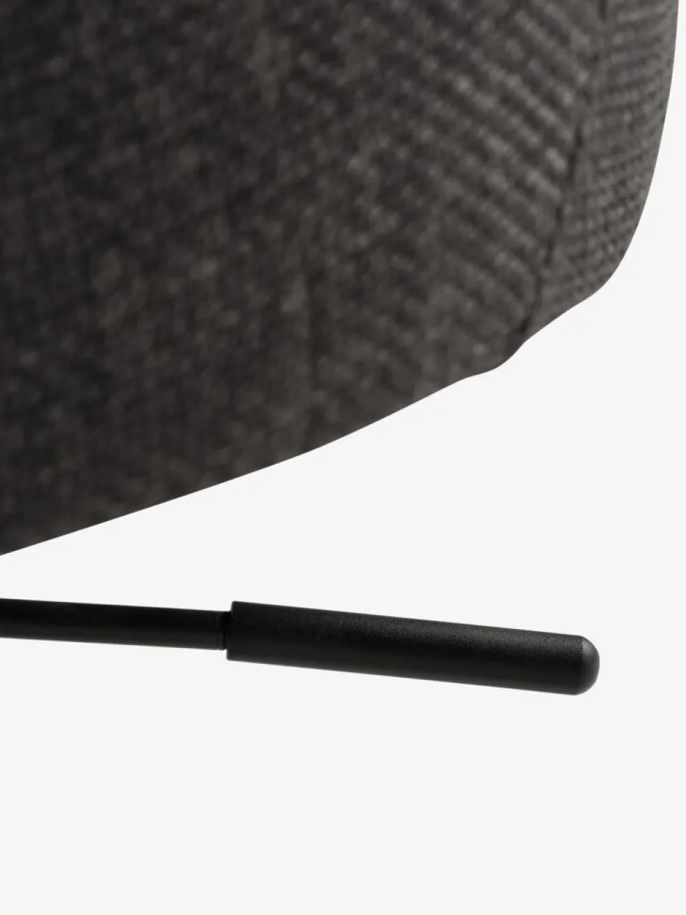 PEBRINGEChaise de bureau PEBRINGE tissu gris foncé/noir