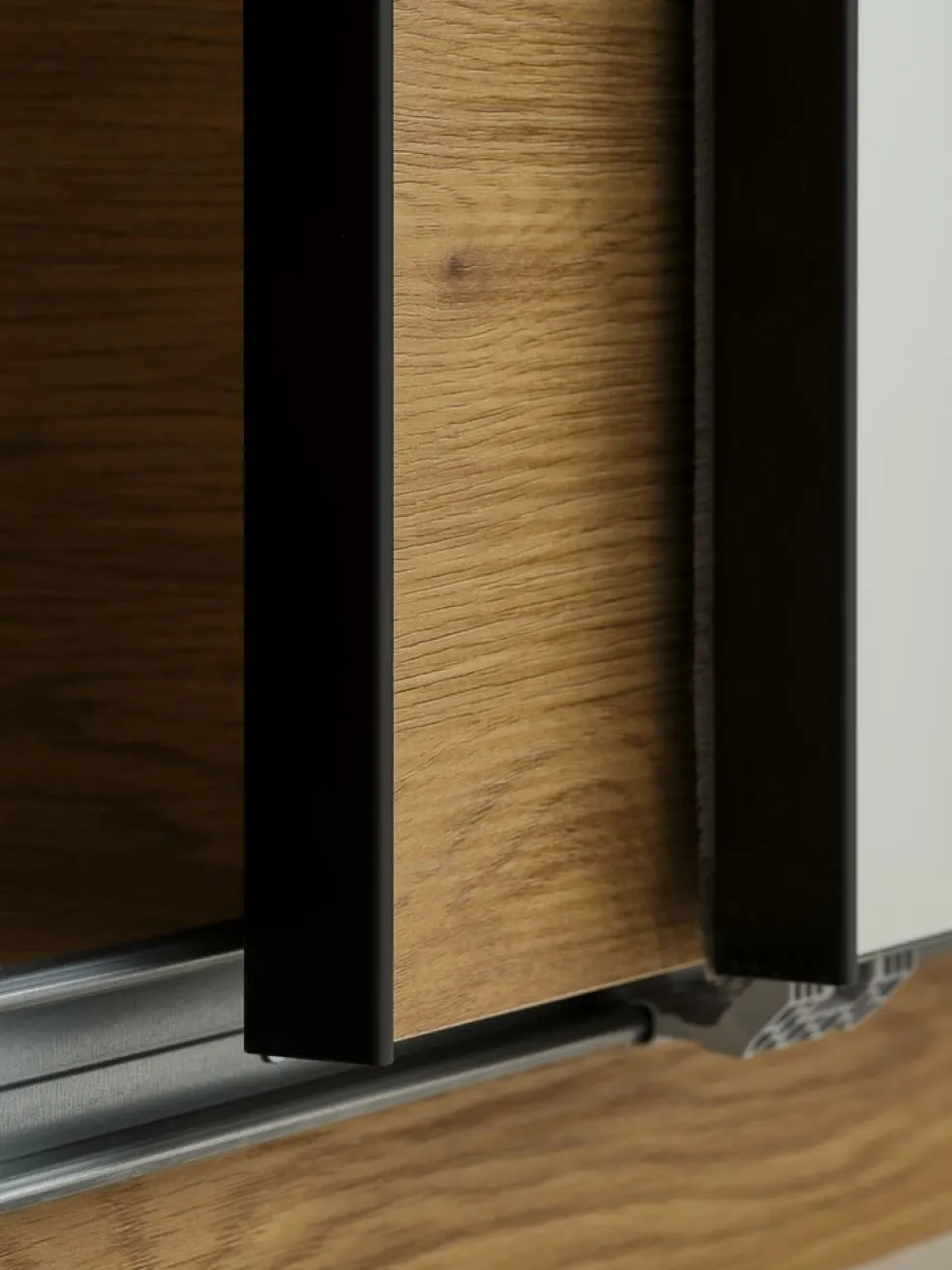 RABERGArmoire RABERG 200x200 a/miroir coloris chêne chaud