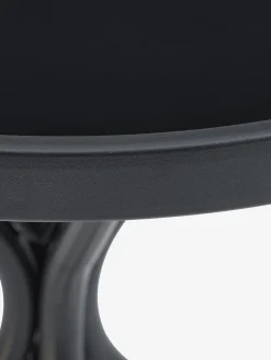 RADSTRUP + GRENAARADSTRUP Ø60 table noir + 2 GRENAA chaises gris