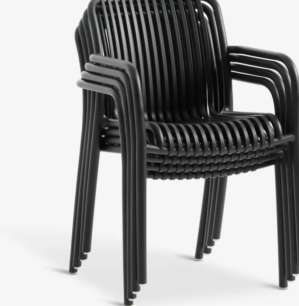 RADSTRUP + NABBENRADSTRUP Ø60 table + 2 NABBEN chaises noir