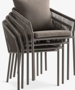 RAUMA + GILJARAUMA L140 table + 4 GILJA chaises sable foncé