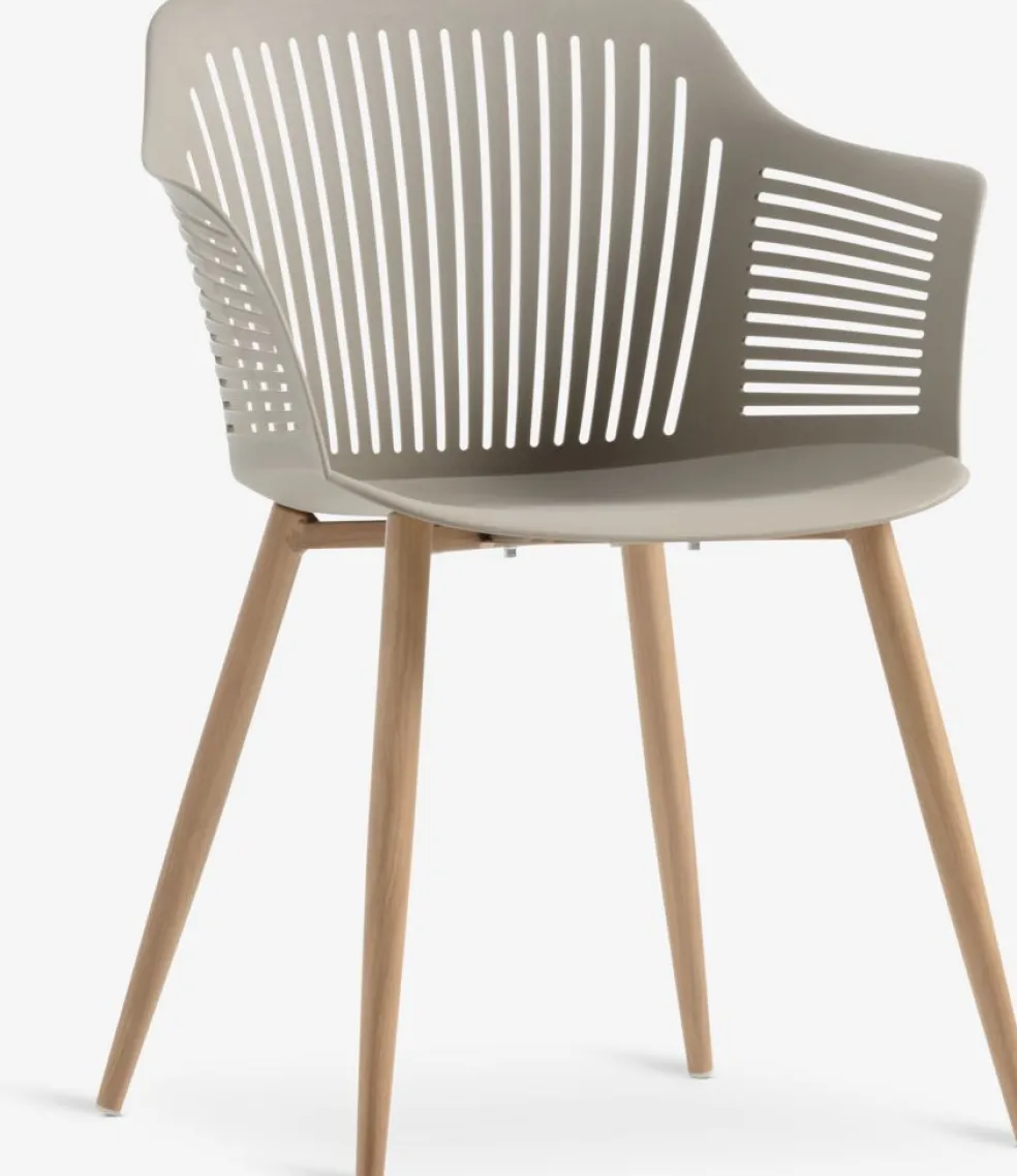 RAUMA + VANTORERAUMA L140 table + 4 VANTORE chaises sable foncé