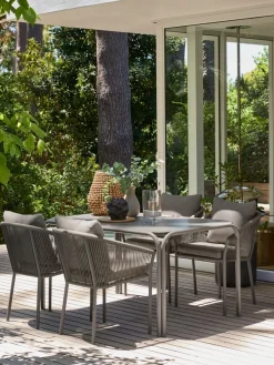 RAUMATable de jardin RAUMA l90xL140 sable foncé