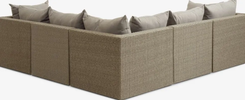 RAVNDRUPEnsemble lounge RAVNDRUP 5 personnes naturel
