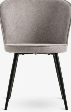 RISSKOVChaise RISSKOV tissu gris clair/noir