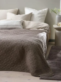 ROSENTRECouvre-lit ROSENTRE 160x220 sable foncé