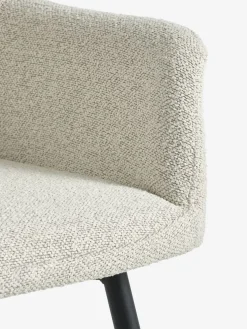 ROSLEV + PURHUSROSLEV L140 table chêne nat. + 4 PURHUS chaises blanc cassé