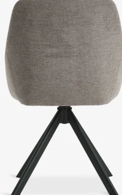 ROSTRUPChaise ROSTRUP pivotante tissu sable/noir