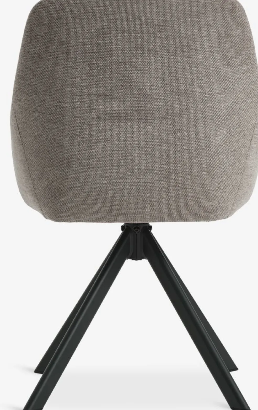 ROSTRUPChaise ROSTRUP pivotante tissu sable/noir