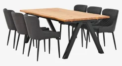 SANDBYTable SANDBY 100x210 chêne naturel/noir