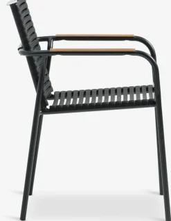 SANDVIKA + NABESANDVIKA L65 table + 2 NABE chaises noir