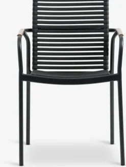 SANDVIKA + NABESANDVIKA L65 table + 2 NABE chaises noir