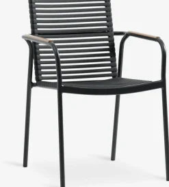 SANDVIKA + NABESANDVIKA L65 table naturel + 2 NABE chaises noir