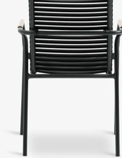SANDVIKA + NABESANDVIKA L65 table naturel + 2 NABE chaises noir