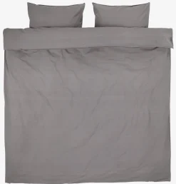 SANNEGoldParure de lit SANNE coton lavé 240x220 gris