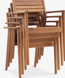 SIRDAL + HAMRASIRDAL L91 table + 4 HAMRA chaises eucalyptus