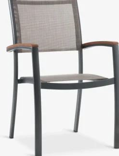 SIRDAL + SIRDALSIRDAL L91 table bois dur + 4 SIRDAL chaises gris